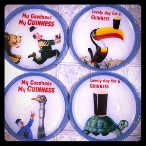 Guinness glass plates (4)